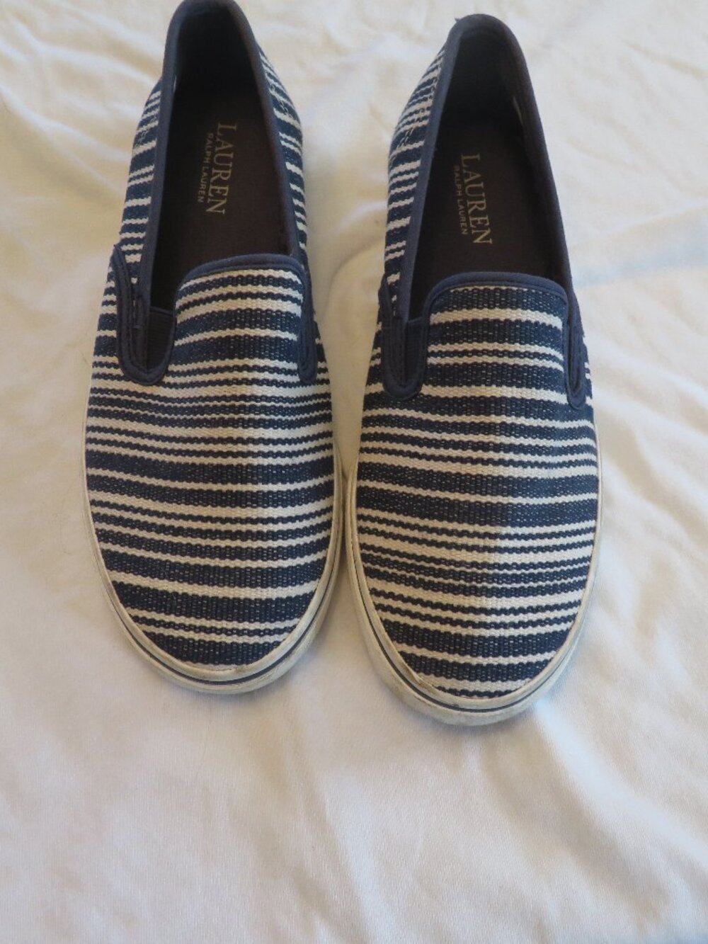 Lauren Ralph Lauren Striped Sneakers Size 7B